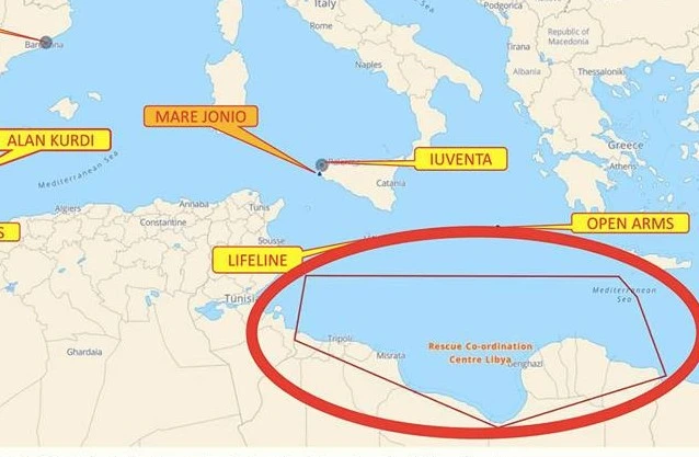 Matteo Salvini, la mappa del Mediterraneo che lo fa esultare: schiaffo alle Ong e "zero sbarchi"