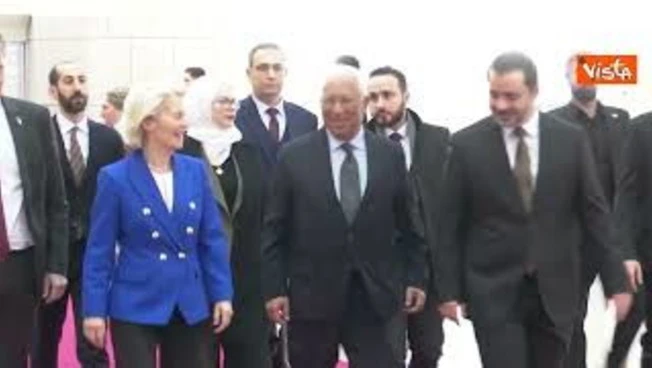 Von der Leyen e Costa a Damasco incontrano Presidente Siria Ahmed al-Sharaa