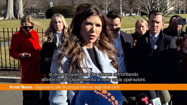 Usa, Noem “In Minnesota possibile uso dell’Insurrection Act"