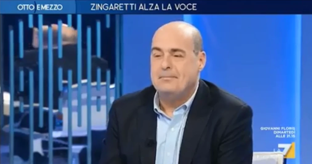 Otto e mezzo, Nicola Zingaretti strizza l'occhio alle Sardine: "Hanno un grande merito"
