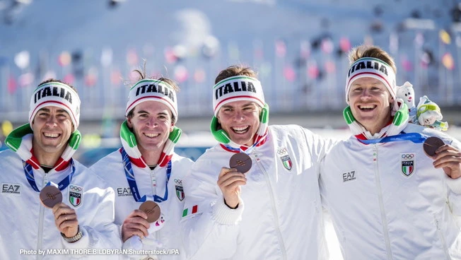 Staffetta maschile di fondo, l’Italia torna sul podio dopo 20 anni