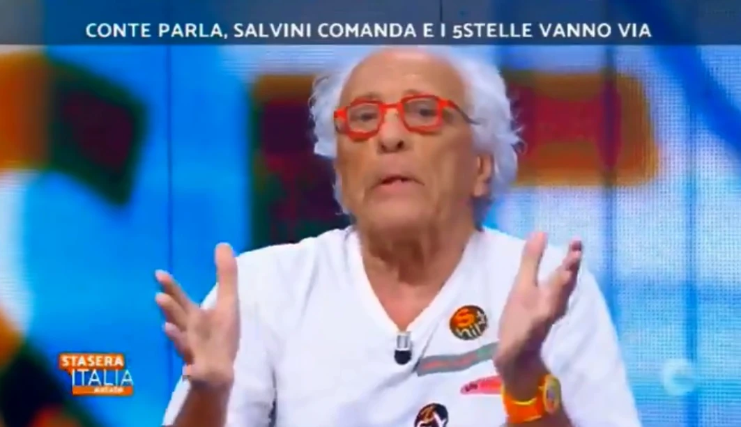 Stasera Italia, botte Vittorio Sgarbi-Mughini e stop alla diretta: cosa è successo durante la pubblicità