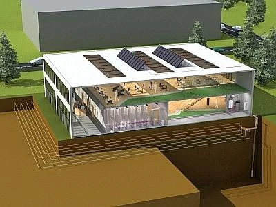 Risparmi del 60% con una casa riscaldata con la geotermia