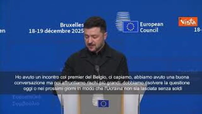 Confisca asset russi, Zelensky: Capisco il Belgio, ma noi corriamo rischi più grandi