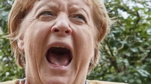 Angela Merkel, visita lampo allo zoo: "Affondano gli artigli", la foto del disastro