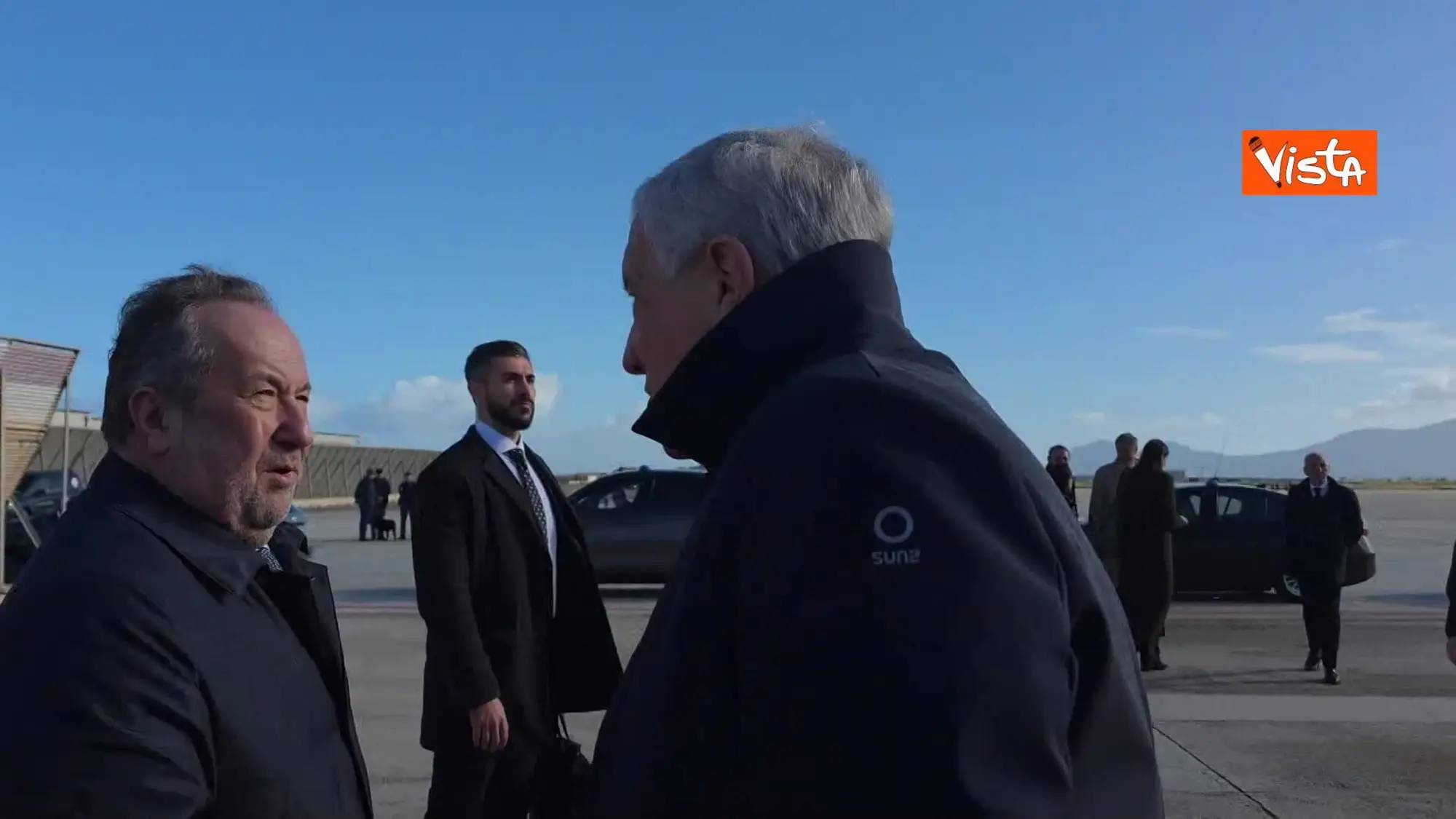 Tajani arriva in Sicilia per visitare i territori colpiti dal ciclone Harry