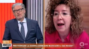 Dritto e rovescio, Marinella Mondaini: "Italia sotto ricatto di Zelensky" 