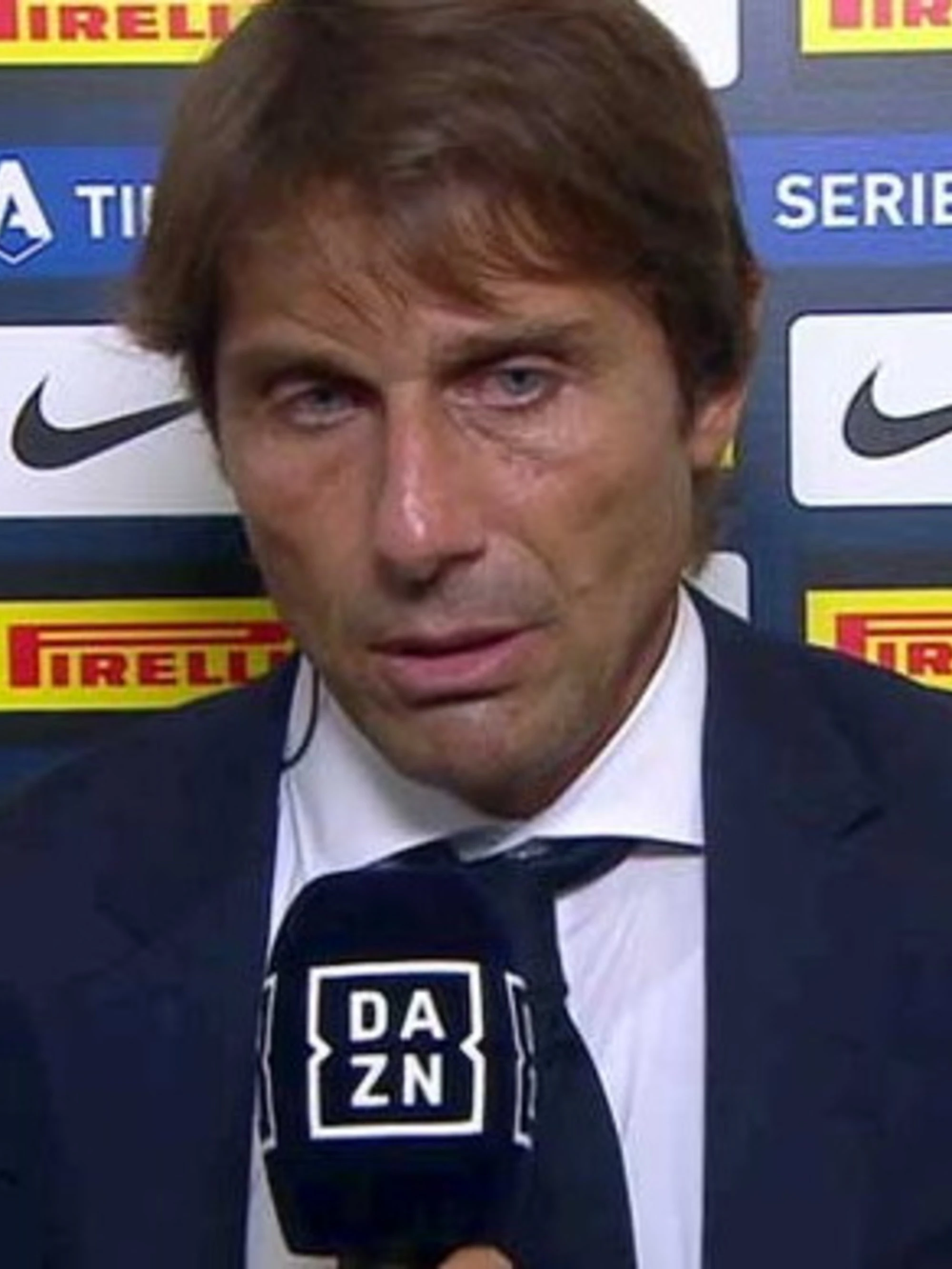 Antonio Conte, la figuraccia: come viene smentito in diretta da Dazn