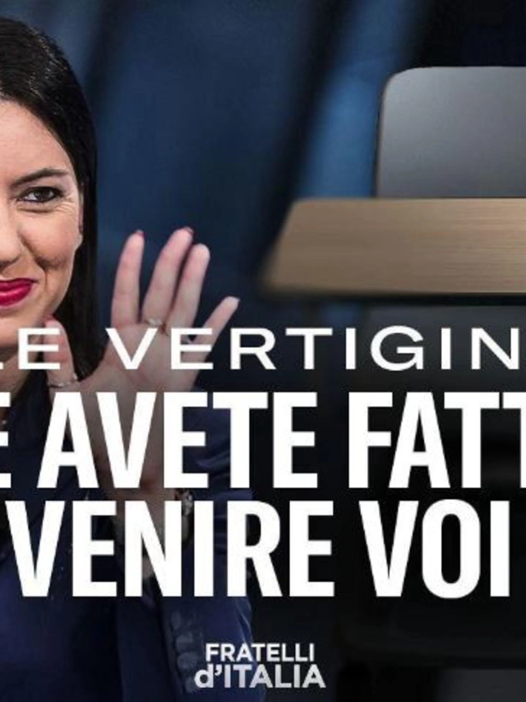 Fdi colpisce e affonda l'M5s: "Vertigini? Le fate venire voi"