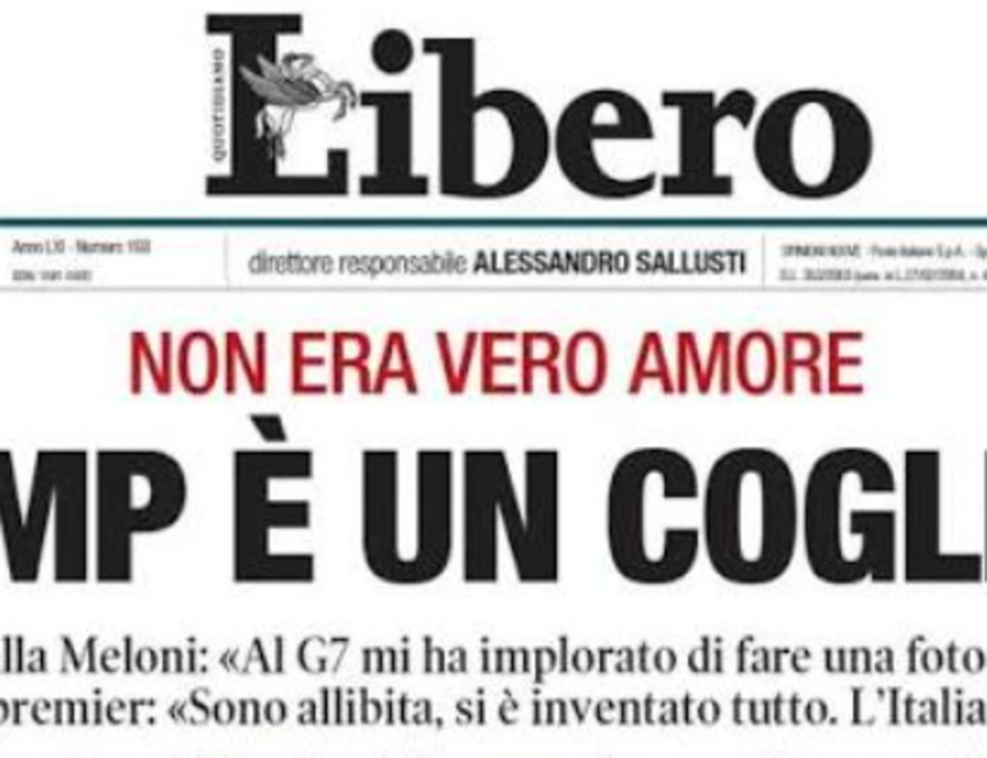 "Trump cog***e, attacco feroce": dove spopola la prima pagina di Libero