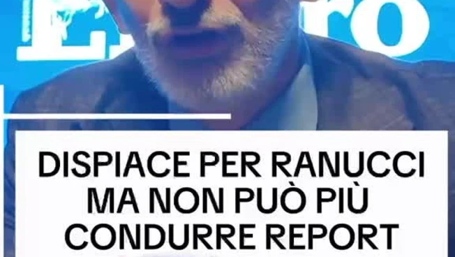 Dispiace per Ranucci ma non può più condurre Report