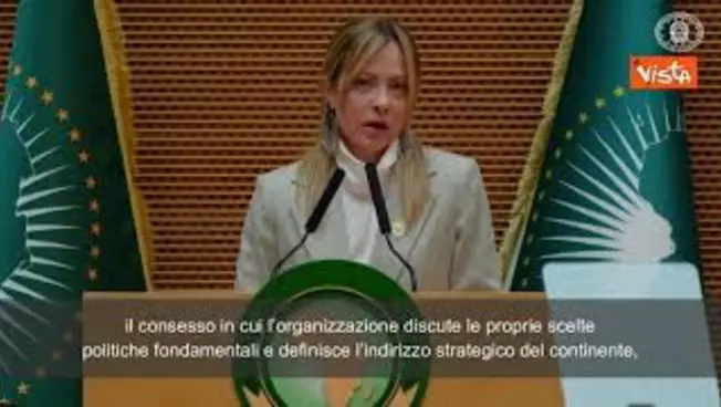 Leggi l'articolo: Meloni a Unione Africana: "Invito a vostra assemblea mostra fiducia che non deluderemo"