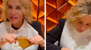 Antonella Clerici, il video virale della scarpetta: "Eh no, non si può vedere"