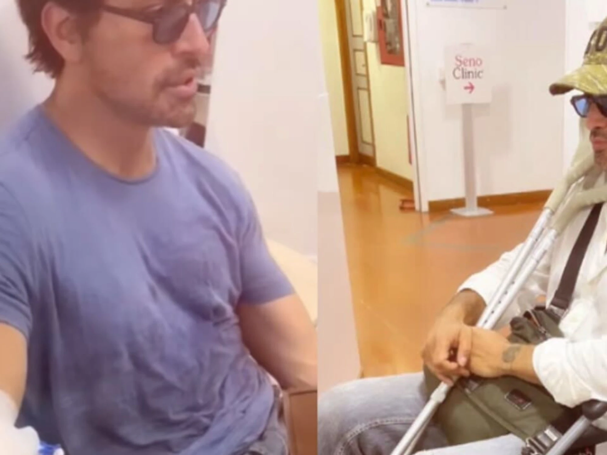 Gabriel Garko sulla sedia a rotelle: "Supererai anche questa"