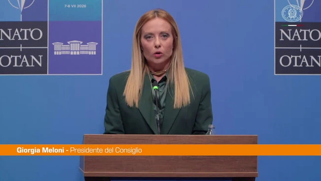 Nato, Meloni "Rispettiamo impegni ma decidiamo noi tempi, modi e priorità"