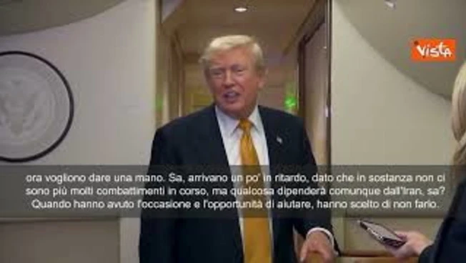 Trump: Se ritiro truppe dall'Europa? Dipende come andrà con Groenlandia, non ho deciso
