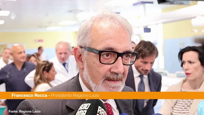 Rocca "Con nuova Terapia Intensiva dell'Umberto I fatto un lavoro d'eccellenza"