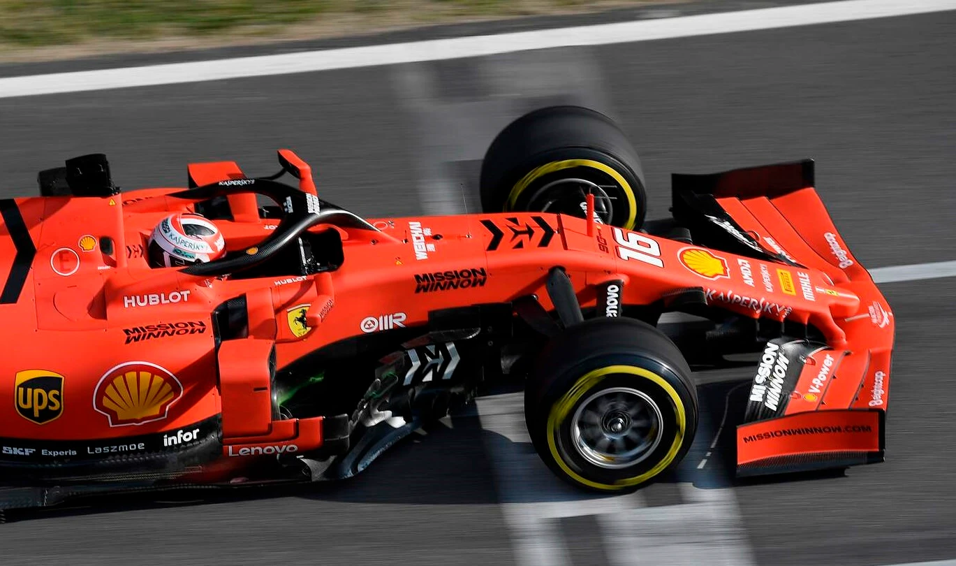 Ferrari, Charles Leclerc a 8 centesimi da Sebastian Vettel nei test del Montmelò