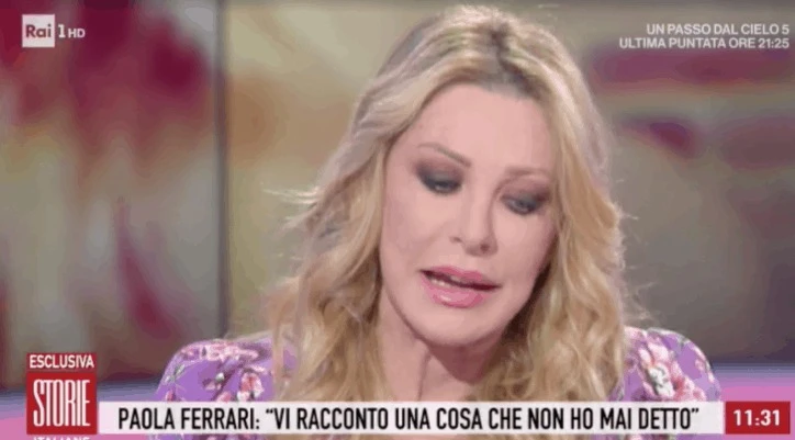 Paola Ferrari a Storie Italiane, il dramma: "Ho scoperto di avere un fratello, ma è già morto"