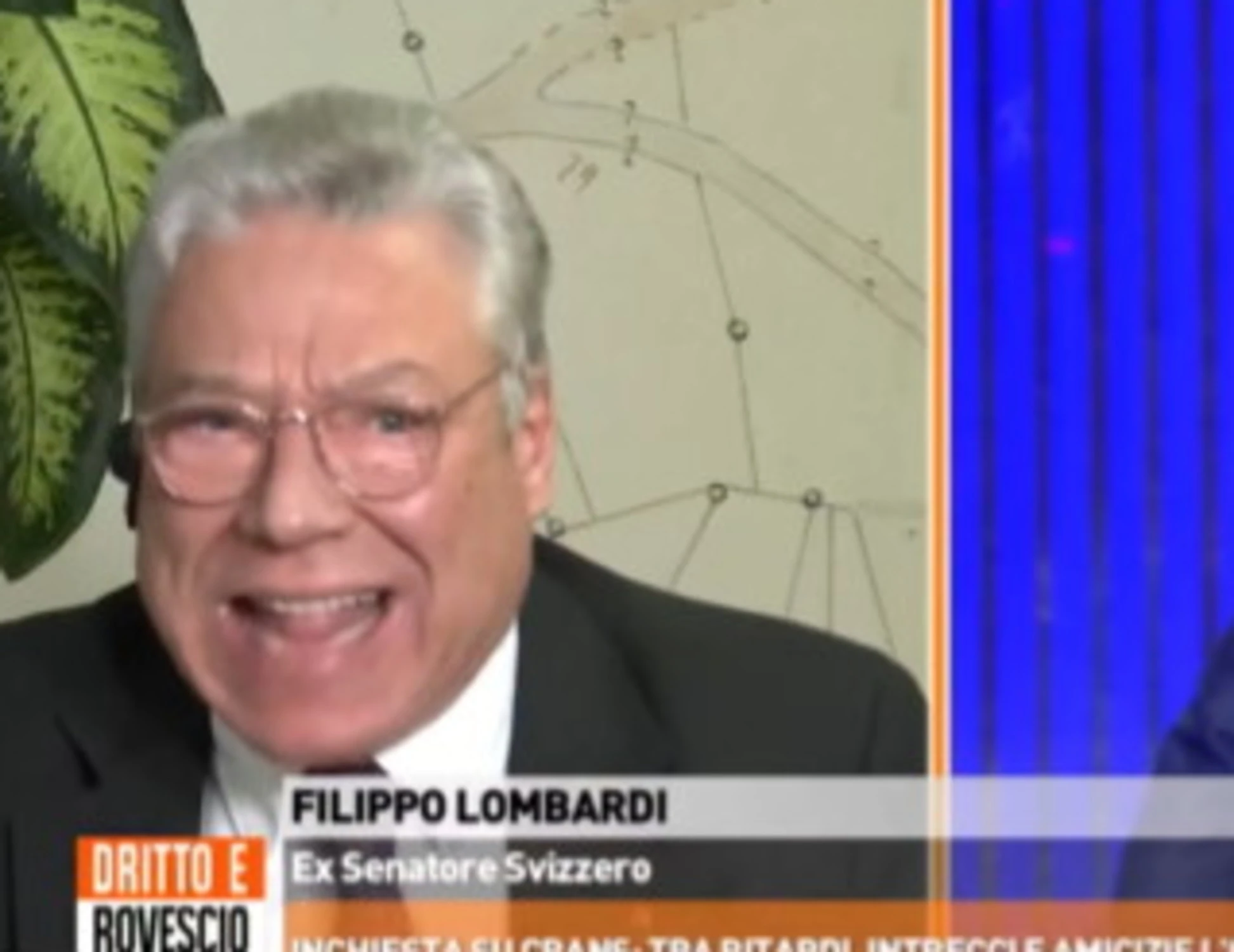 Dritto e rovescio, la rissa tra Del Debbio e l'ex senatore svizzero su Crans Montana