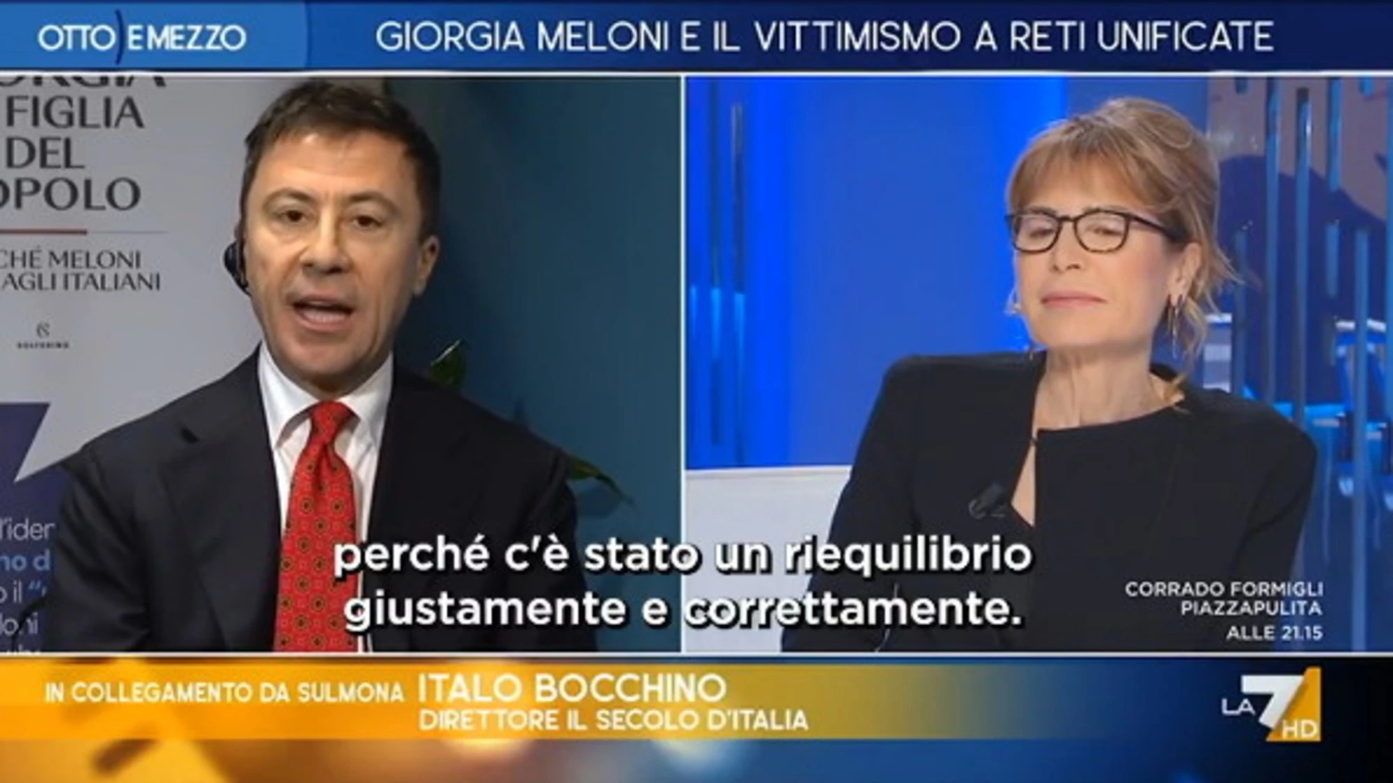 Otto e mezzo, Bocchino inchioda La7? Gruber lo interrompe: gelo in studio