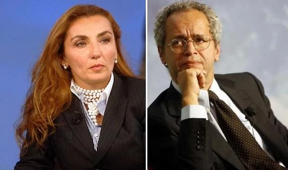 Alessandra Ghisleri ed Enrico Mentana