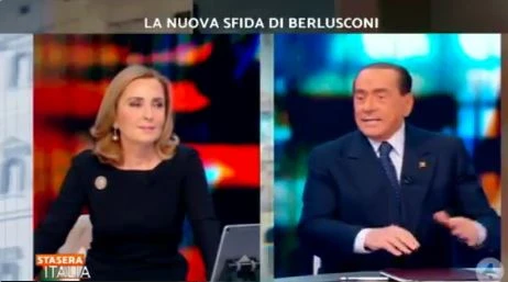 Silvio Berlusconi, raptus a Stasera Italia: "Italiani siete una vergogna". Bastonate a Conte e Salvini
