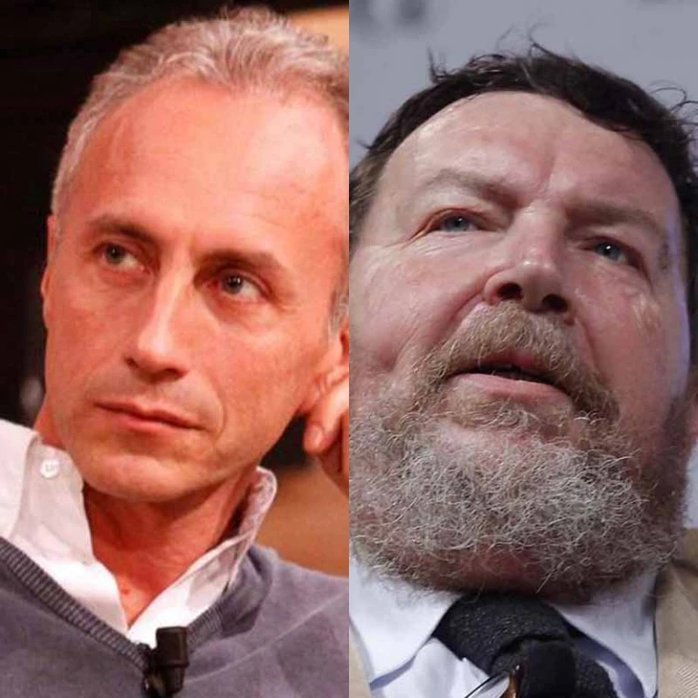 Marco Travaglio e Giuliano Ferrara