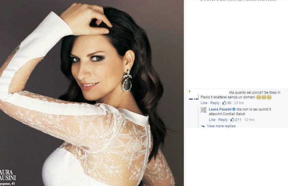 Il fan allupato aggredisce Laura Pausini:"Ma la sai che sei proprio porca? Se fossi...". Lei reagisce, senza pietà