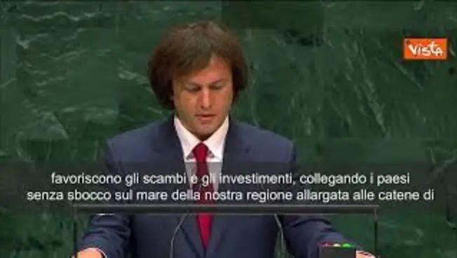 Leggi l'articolo: Kobakhidzhe (Georgia) all'Onu: Noi crocevia tra Europa e Asia, favoriamo scambi e investimenti