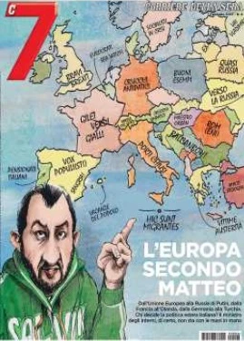 Beppe Severgnini, la copertina con cui il maestrino sfotte il cattivone Salvini e il popolo bue