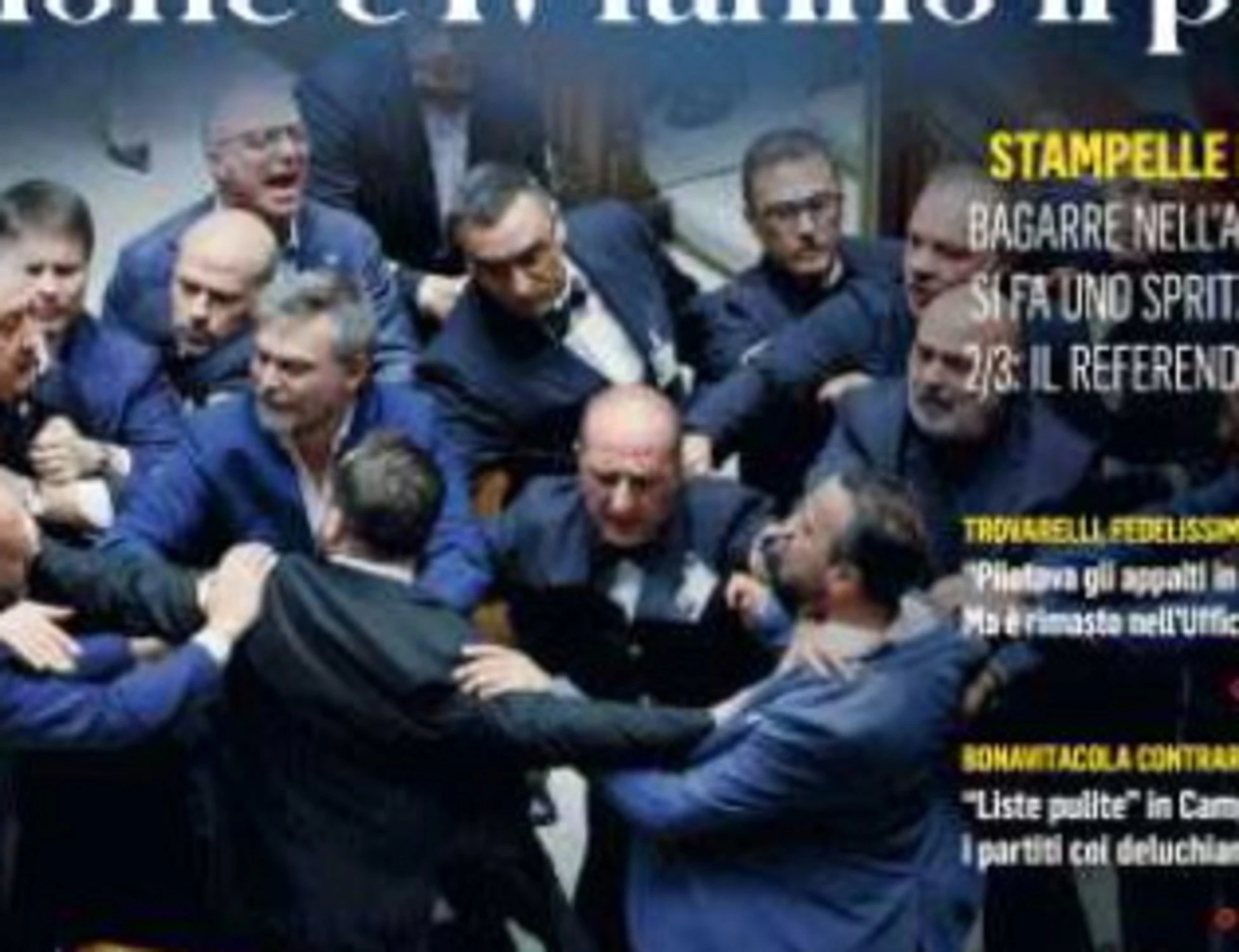 Fatto Quotidiano, questa foto e "la destra mena i giudici": la prima pagina ribalta la realtà