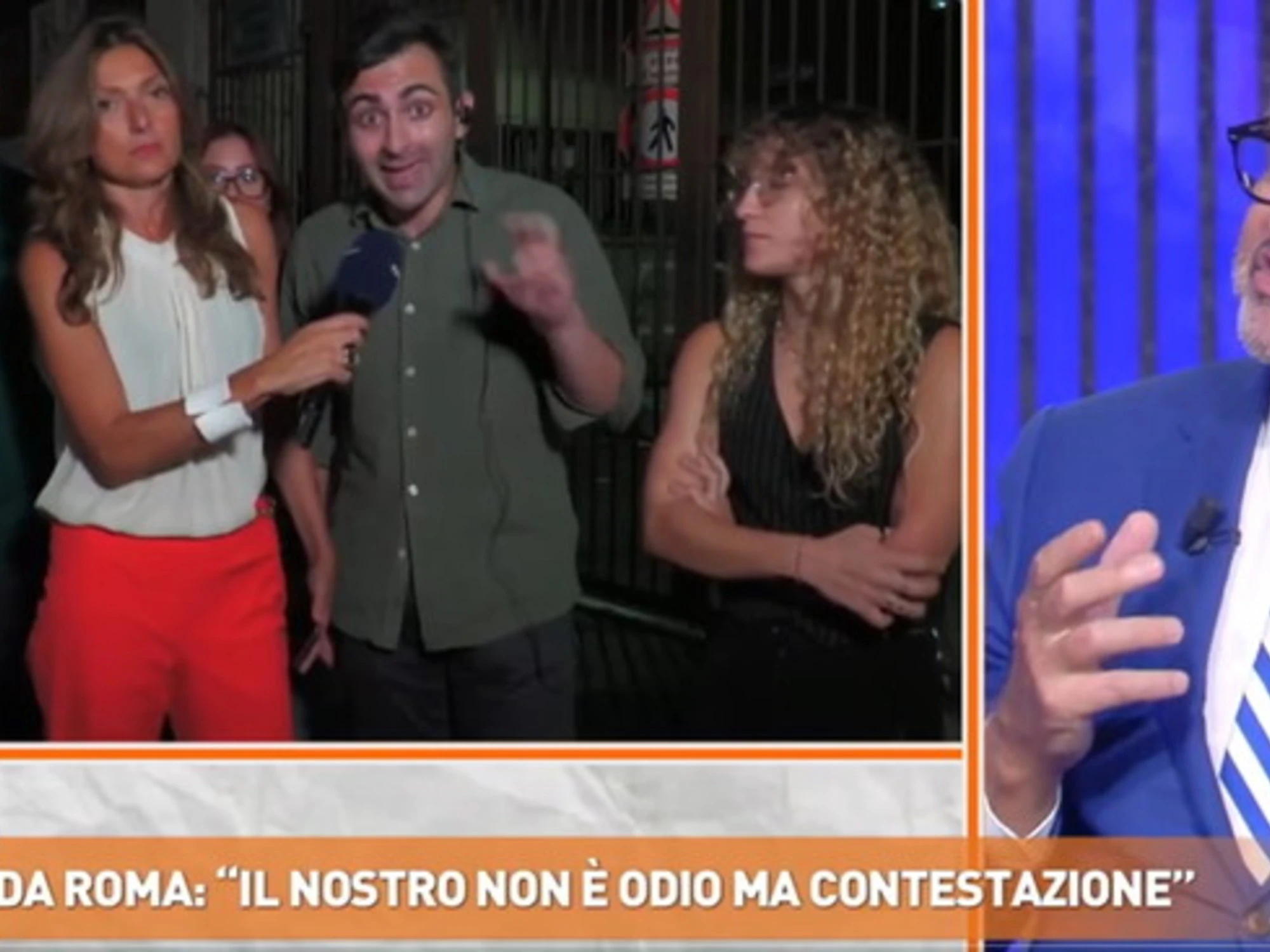 Dritto e Rovescio, sbroccano tutti! Una scena incredibile