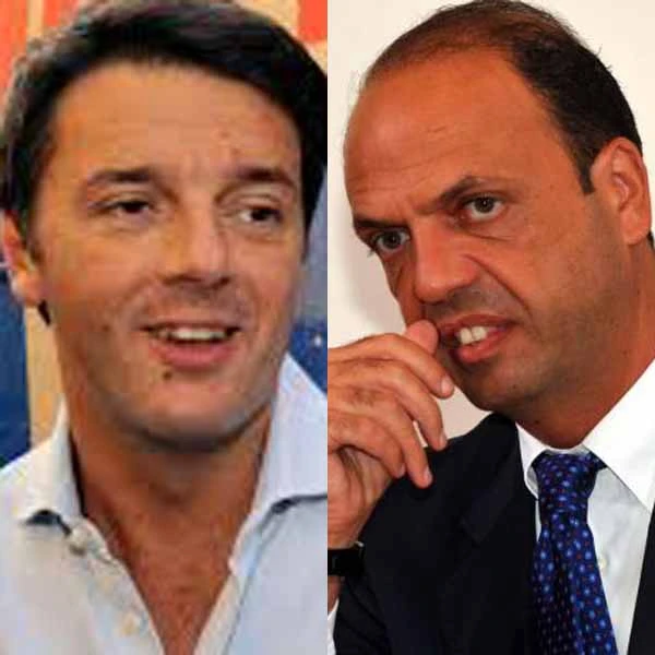 Matteo Renzi e Angelino Alfano