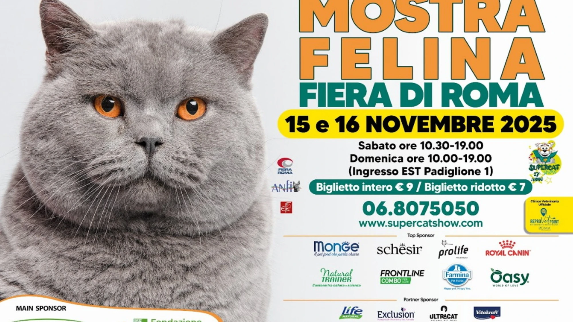 ANIMALI: TORNA A ROMA SUPERCAT SHOW