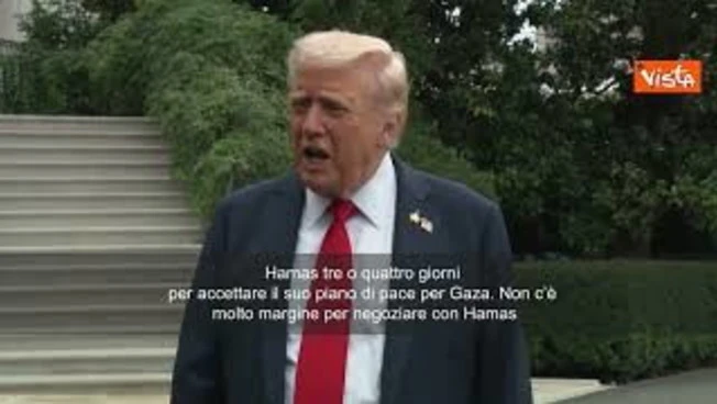 Trump: "Hamas ha 3-4 giorni per accettare il piano, non c'è molto margine per negoziare"
