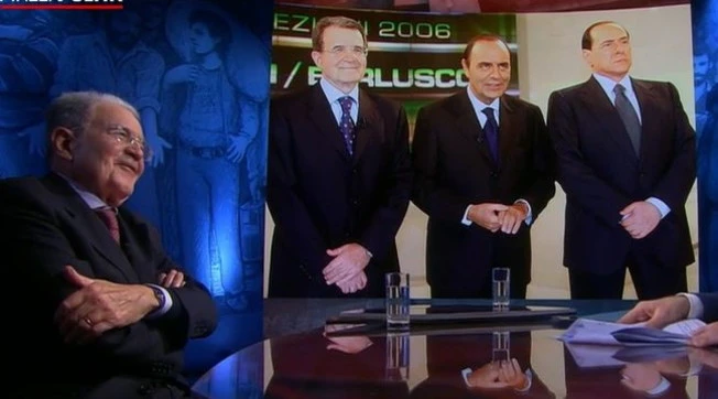 Prodi a Piazzapulita, "Mi hanno fregato". E Bruno Vespa gli risponde