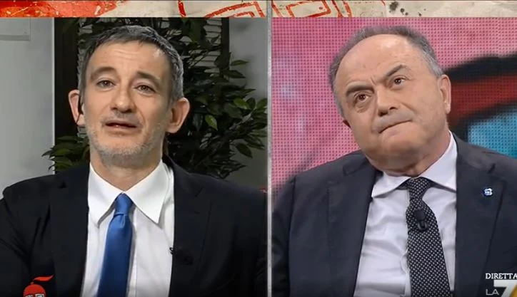 Pietro Senaldi contro Nicola Gratteri a DiMartedì: "Magari per fare carriera politica"