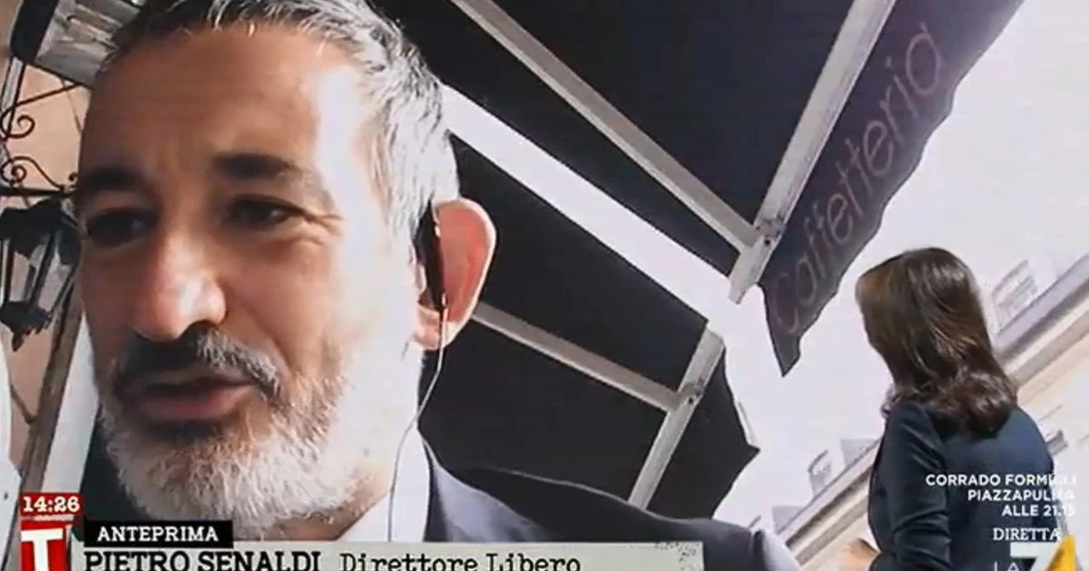 Pietro Senaldi a Tagadà: "Giuseppe Conte in stato confusionale, smentite le sue stesse parole"