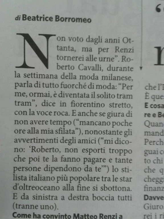 Borromeo del "Fatto" scivola sul "tram tram" della vita quotidiana
