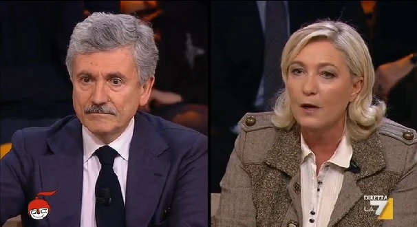 Marine Le Pen massacra D'Alema: "Comunista, stai ancora a fare politica?". Ecco cosa è successo da Floris