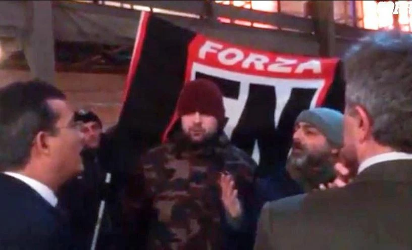 Forza Nuova, il blitz negli studi di Giovanni Floris a DiMartedì: "Antifascisti violenti, fateci parlare"