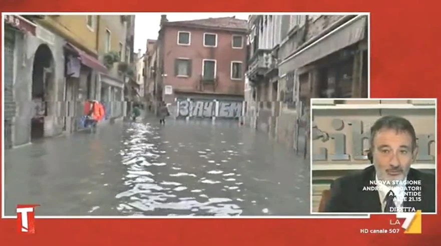 Pietro Senaldi a Tagadà su Venezia: "Con l'autonomia ci sarebbero le risorse per salvare la città"