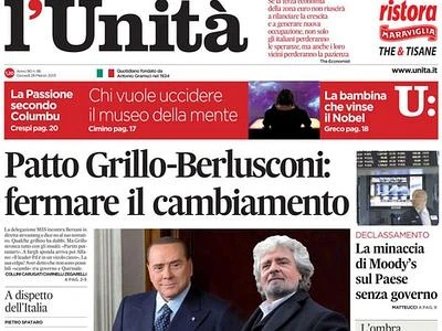 Grillo contro L'Unità: "Fa propaganda con soldi pubblici"