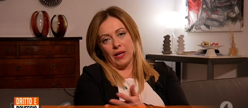 Giorgia Meloni a Dritto e Rovescio: "Un premier donna? I tempi sono maturi da tempo"