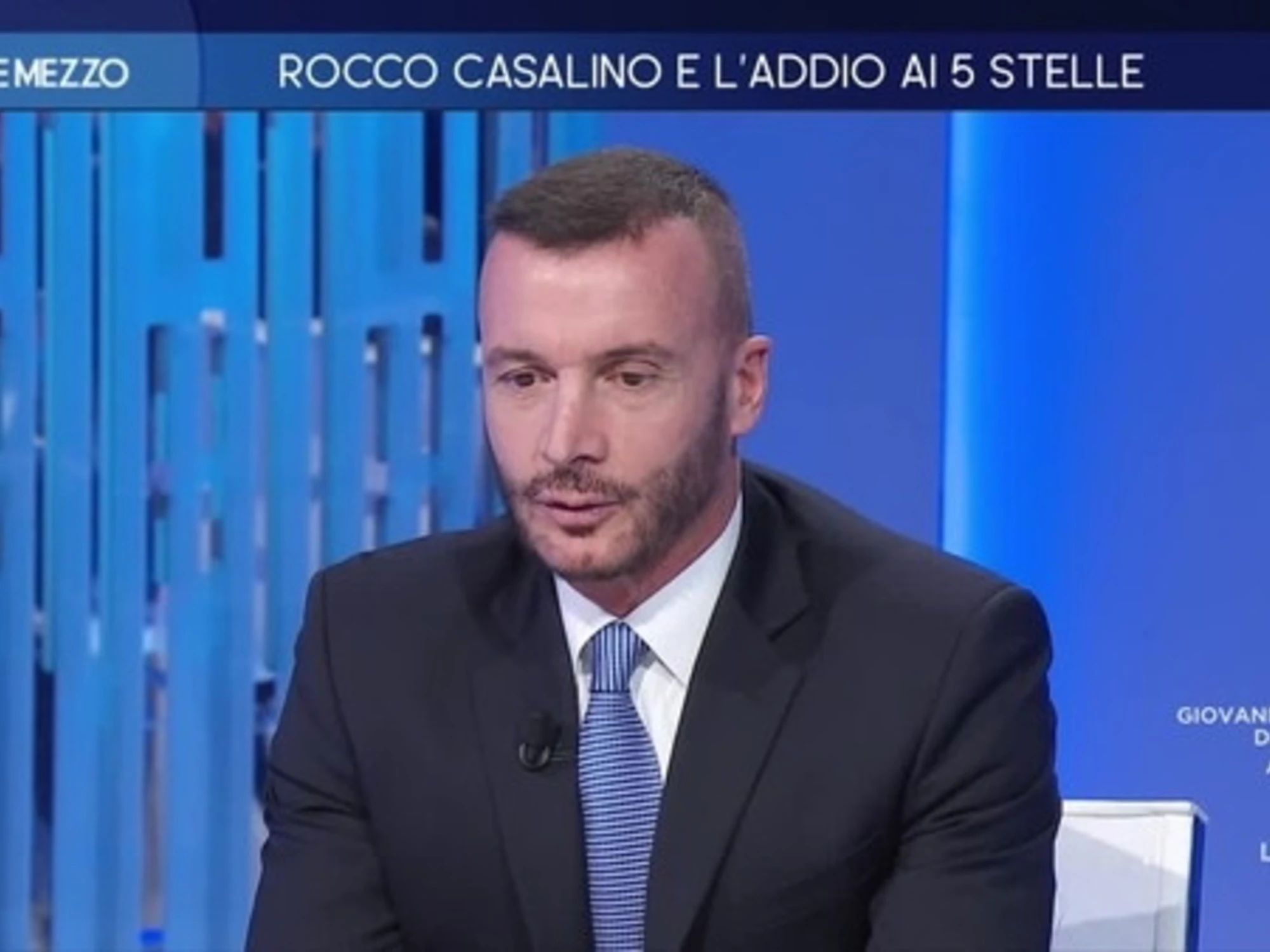 Otto e Mezzo, Rocco Casalino: "Meloni avrà una flessione", smentito in diretta