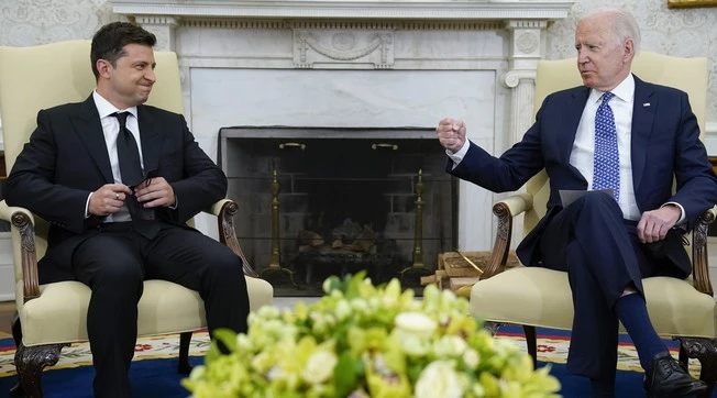 Zelensky e Biden