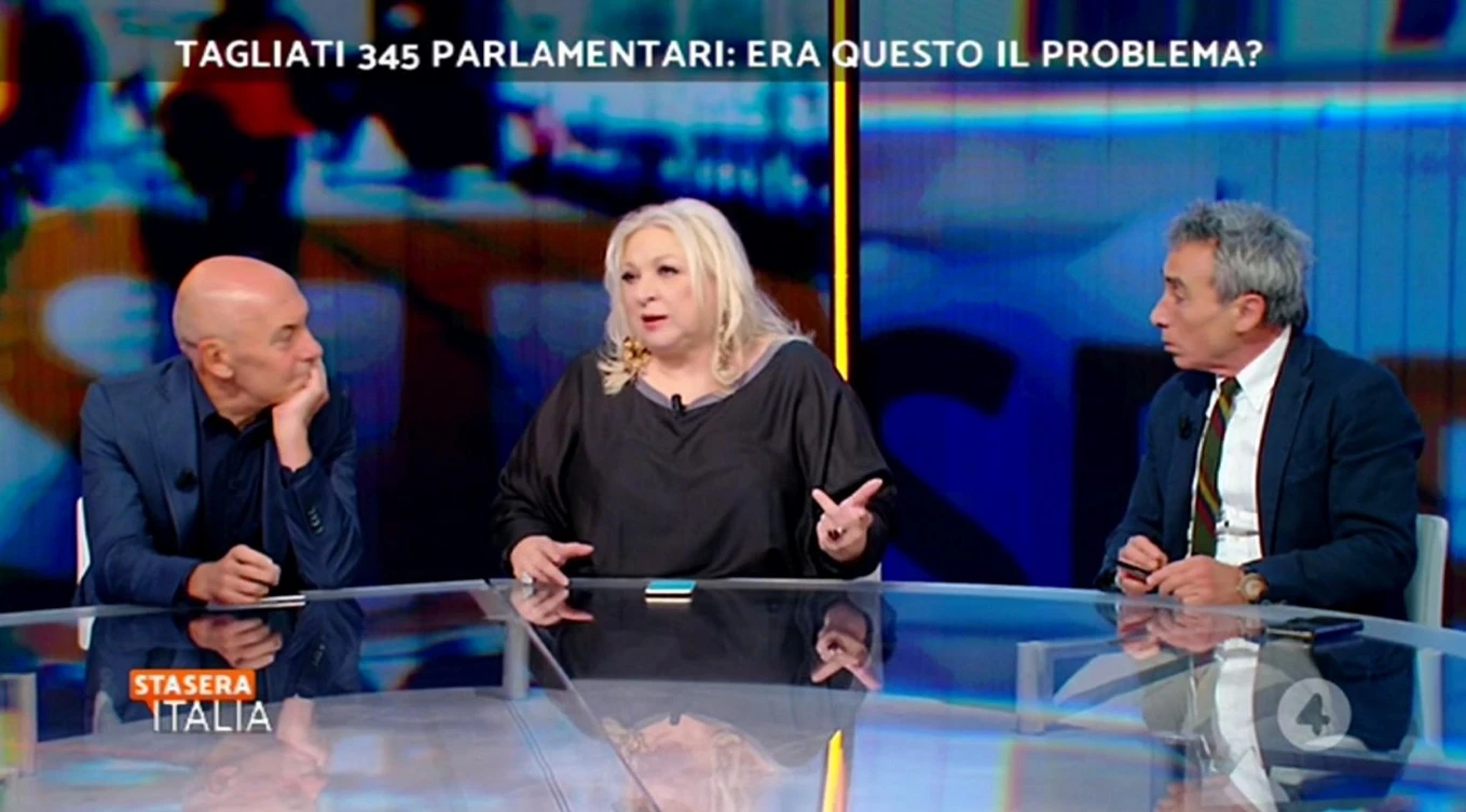 Taglio parlamentari, Maria Giovanna Maglie a Stasera Italia: "A cosa serve questo voto", attacco al Pd