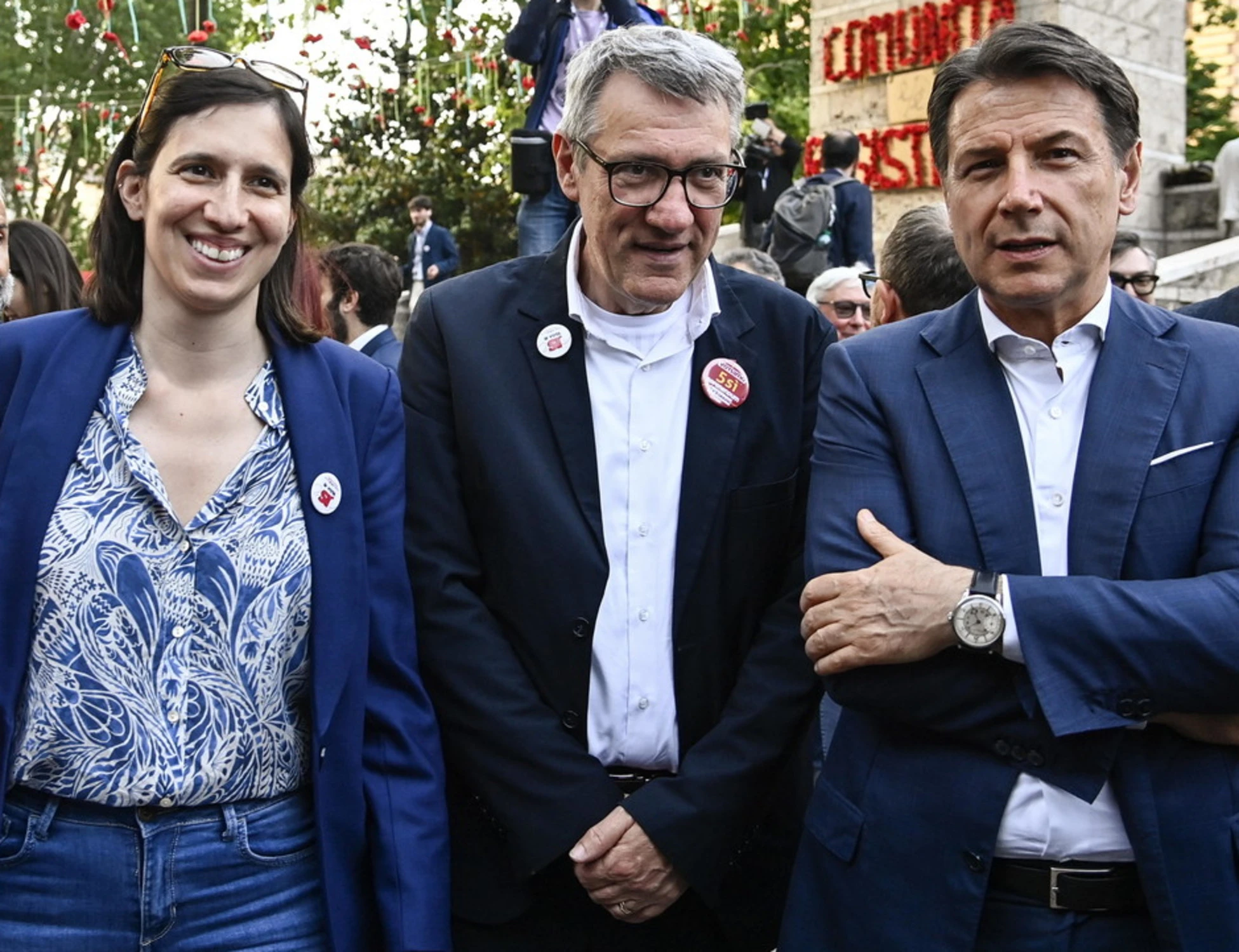 Conte, Landini, Schlein: come vi permettete di offendere l'Italia che non sta con voi?