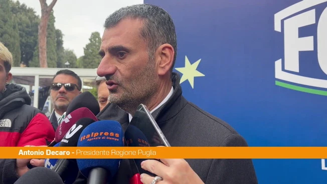 Ex Ilva, Decaro "La decarbonizzazione ha costi, lo Stato deve fare la sua parte"